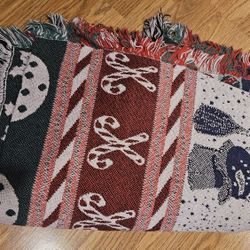 Christmas Woven Blanket