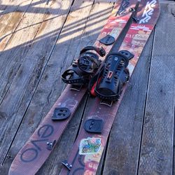 K2 Split Board Snowboard Sparks Bindings