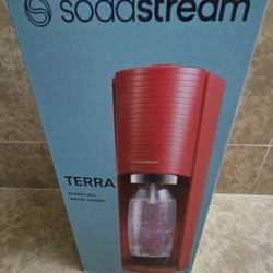 Soda Stream Terra Red - New ( No CO2 canister)