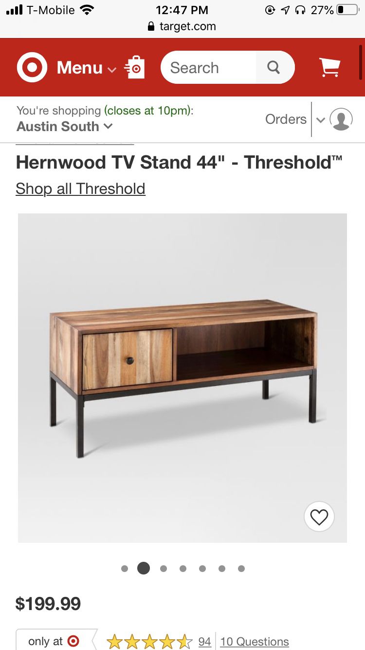 Hernwood TV Stand - Threshold - Target