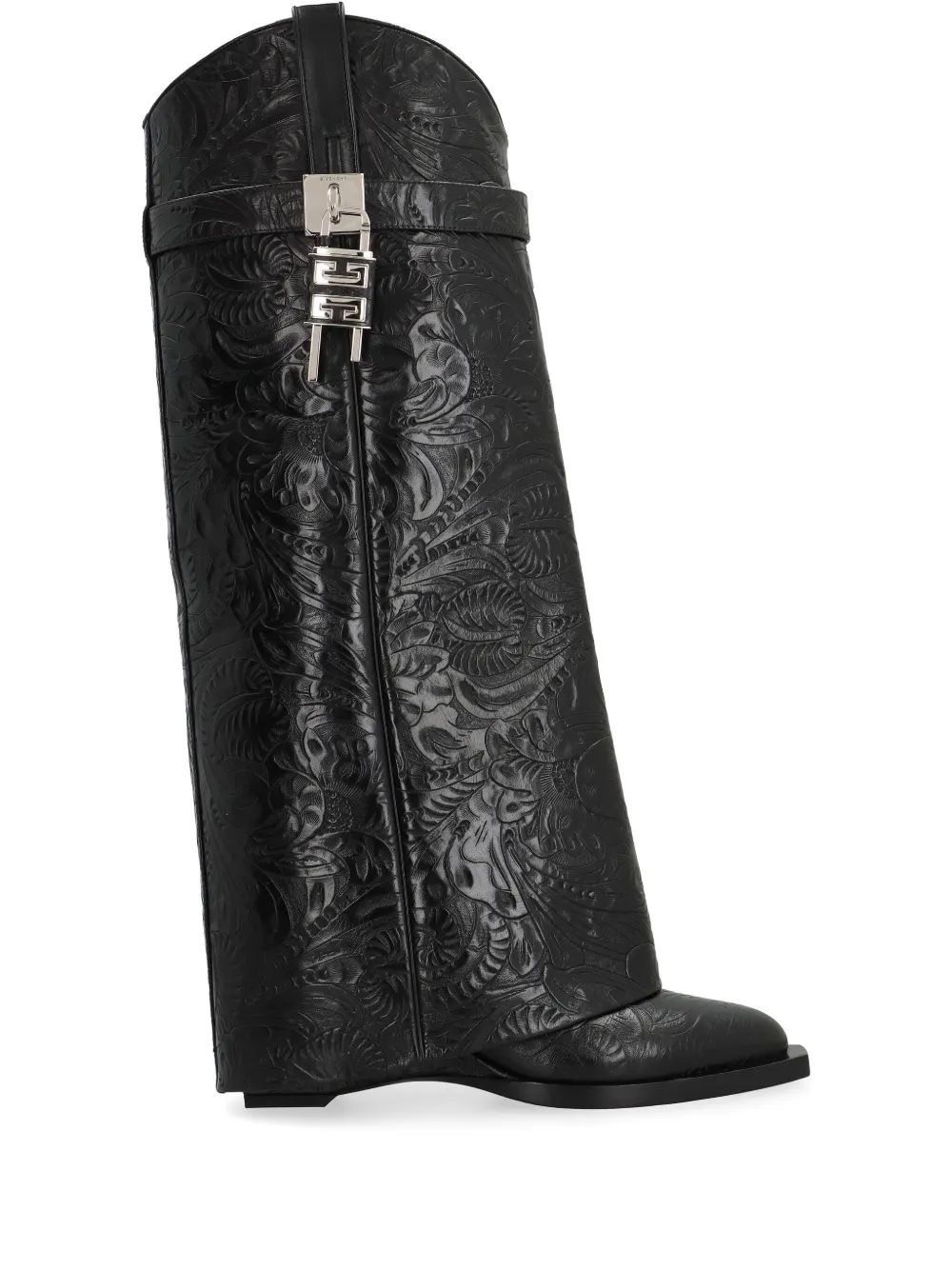 Givenchy Shark Lock Cowboy Boots (BLACK | SIZE EU 36.5 - US 6)