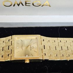 Omega Gold Man's Rist Watch 