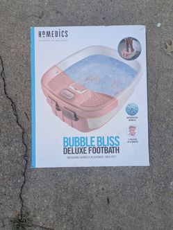 HoMedics Bubble Bliss Deluxe Foot Spa – Bubble Massage & Heat