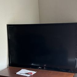 55 Inch LG TV w/Wall Mount