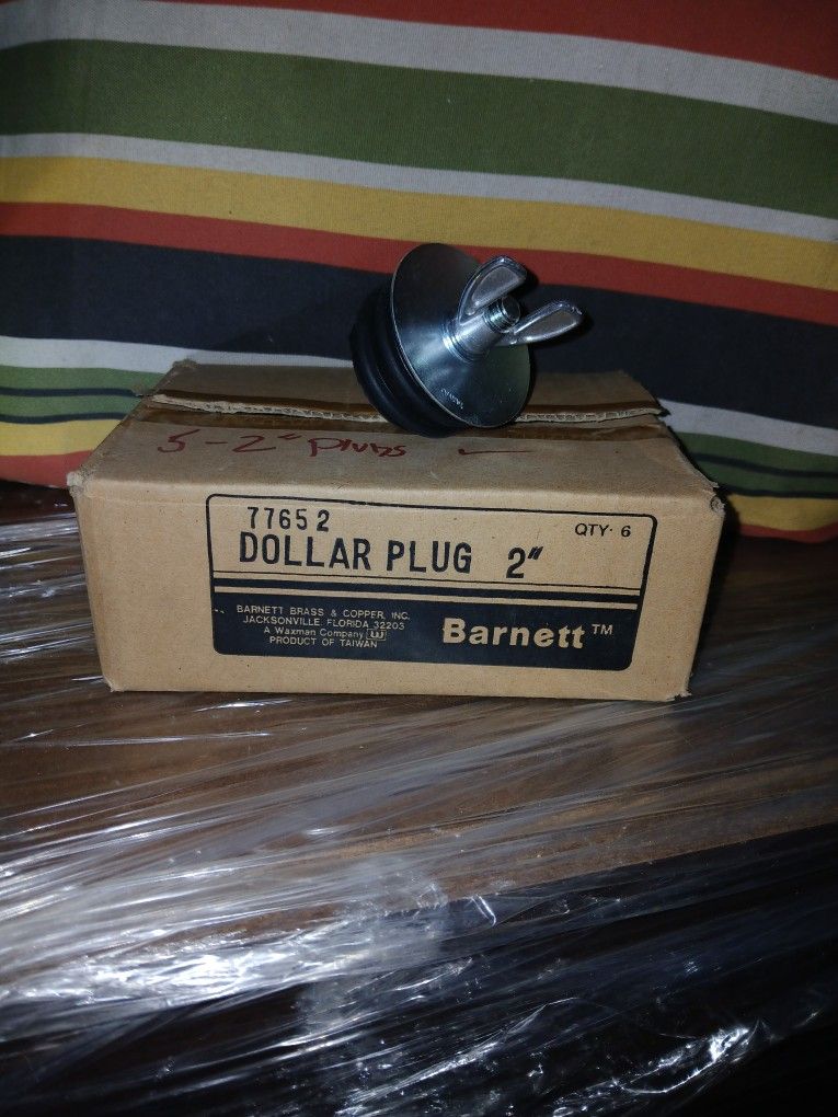Barnett #77652 Pro Plus 2" Diameter X 2" H Dollar Plug With Rubber And Plating Steel