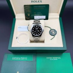 Brand New 05/25 Rolex Explorer 40mm 224270 Stainless steel  Black dial oyster bracelet Full Set