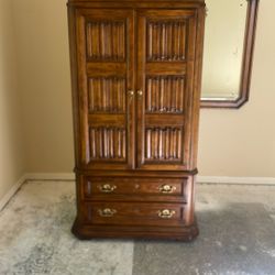 Vintage Solid Wood Armoire/Cabinet