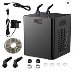Ecojoy Aquarium Water Chiller 75GAL 1/3HP Fish Tank Chiller, 300L Cooling System with Quiet Design Compressor Refrigeration