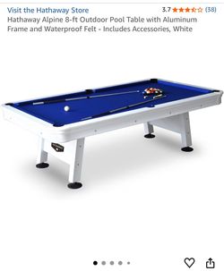 Pool table with cover