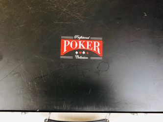 POKER SET PROFESSIONAL CHIPS WITH Wooden CARRYING CASE