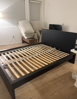 Black Queen IKEA "MALM" Bed Frame