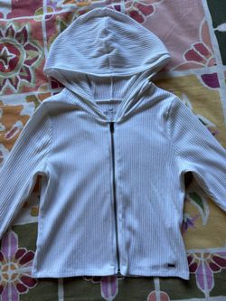 Hollister White Crop Sweater Size Medium 
