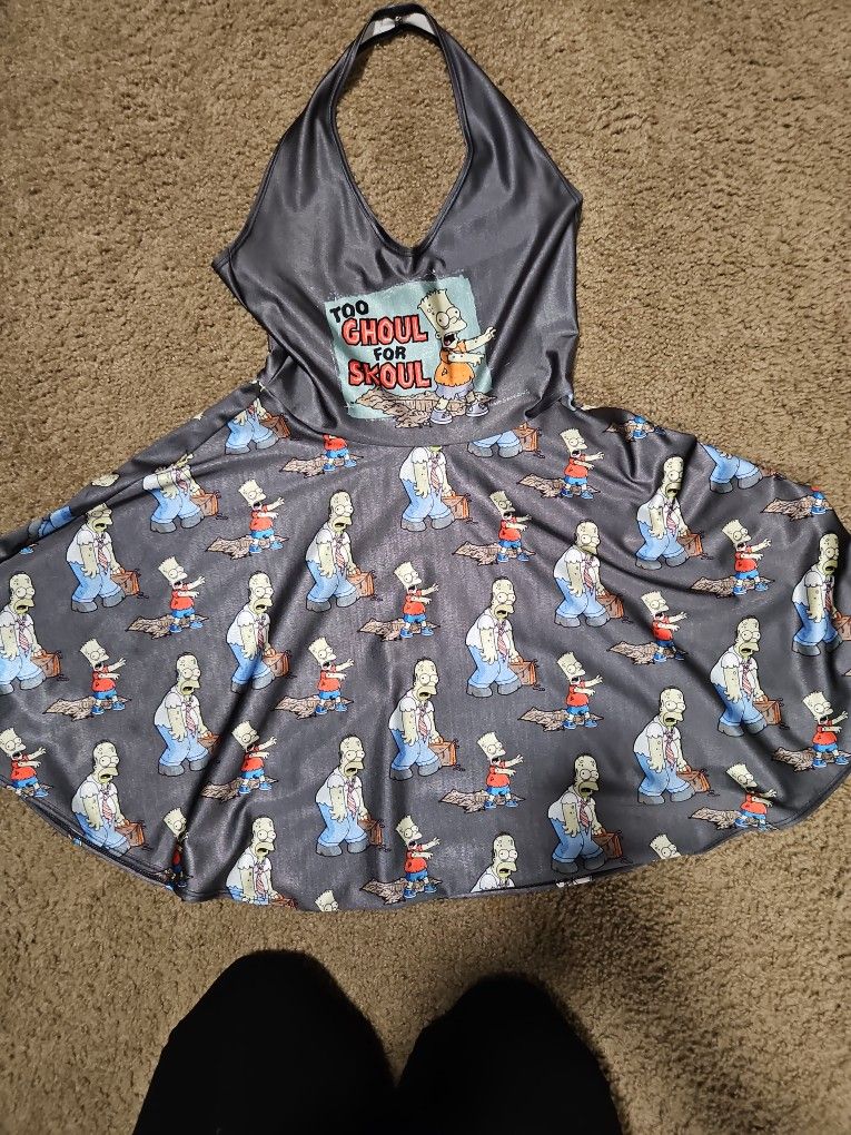 Living Dead The Simpsons Halter Top Dress