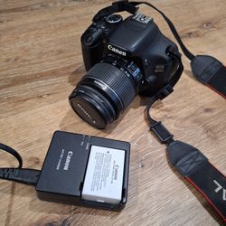 Canon EOS 600D DSLR Camera with lens & charger Double Battery