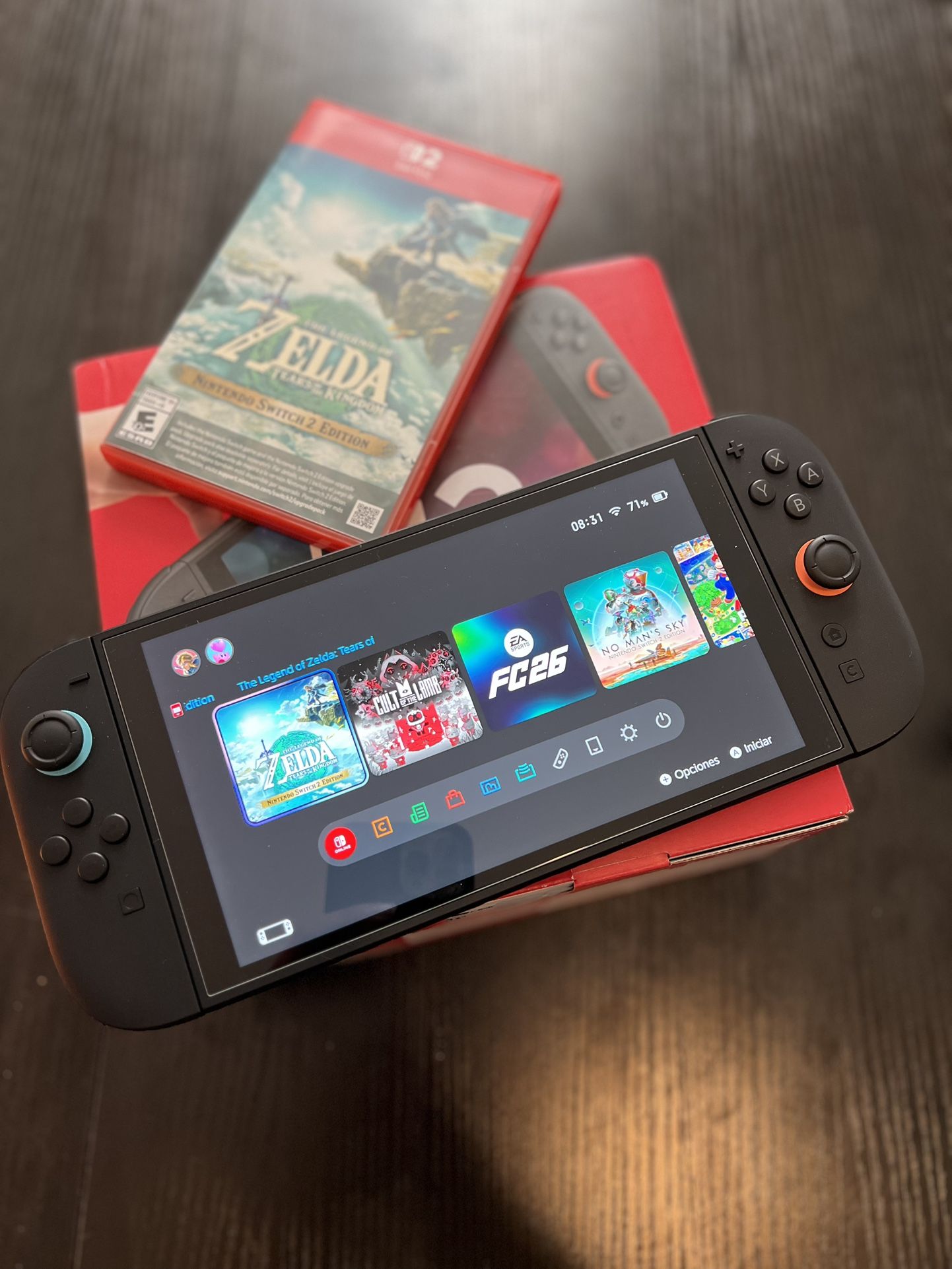 Nintendo Switch 2 + Zelda Tears Of The Kingdom 
