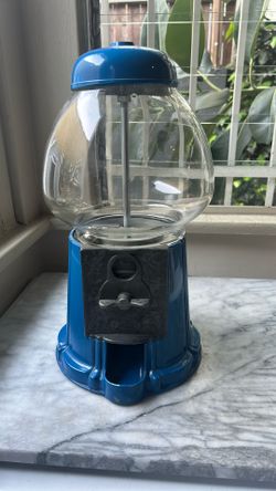 Carousel 1980s Blue Gumball machine