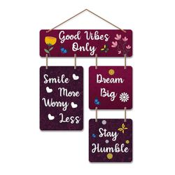 Motivational Wall Hanging For Home Decor Wooden Quote