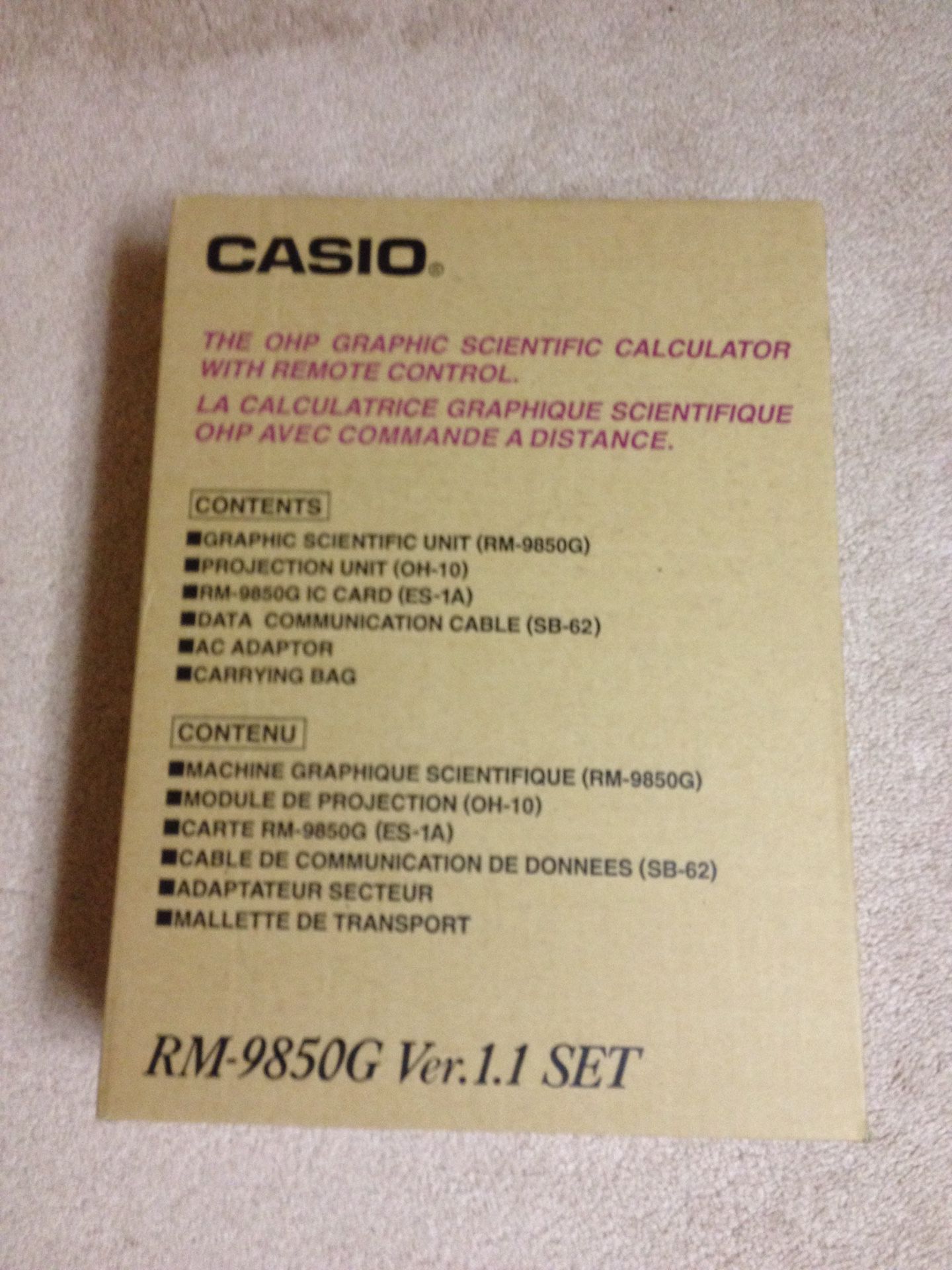CASIO Graphic Scientific Calculator RM-9850G