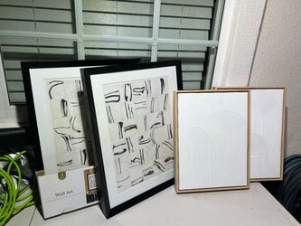 Abstract Wall Art Sets – 2 Sets of 2