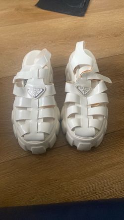 White Pradas size 37