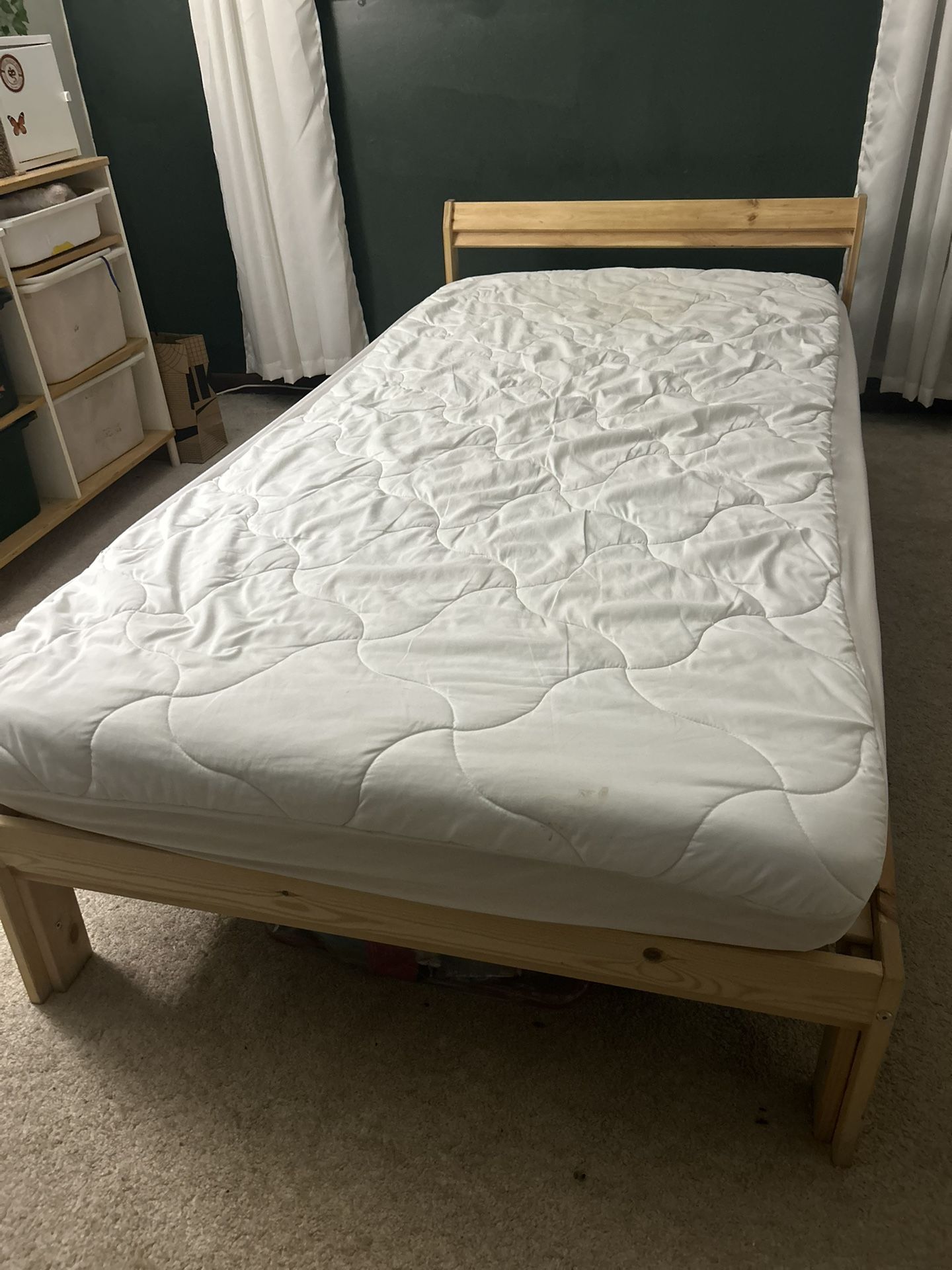 IKEA twin Sz bed Mattress & bed frame