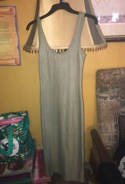 Shimmery green dress