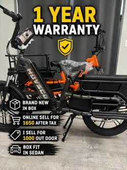 HOVSCO cargo e-bike deal family electric bike