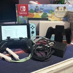 Animal Crossing Nintendo Switch w/ 4 Games and Pro Controller