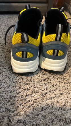 Dior Men's B-22 Yellow, Blue, White & Black Mesh Leather