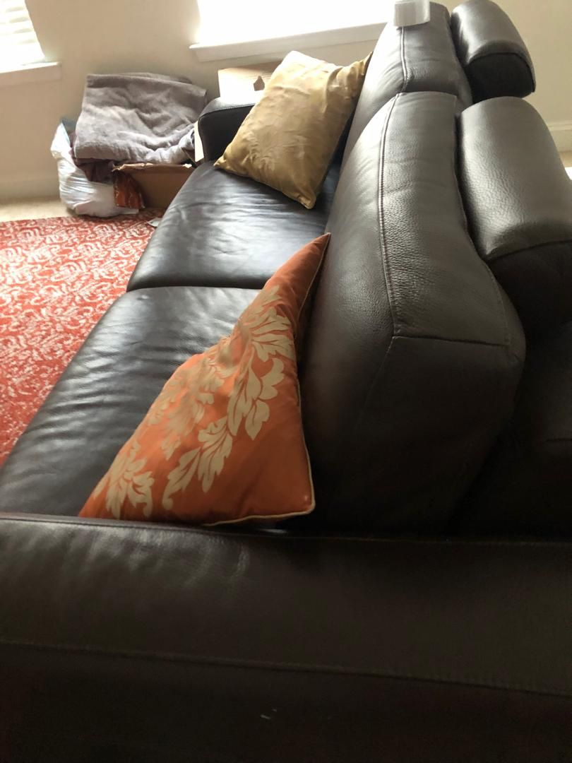 Scandinavian Leather Love Seat