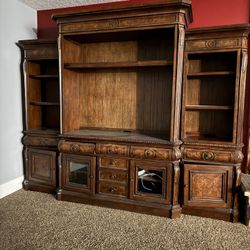 Large Antique Entertainment Center 