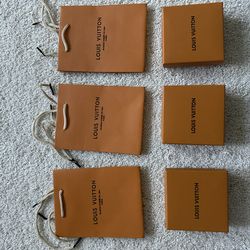 New lot of 3 Louis Vuitton gift boxes and bags small jewelry size