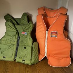 Adult Helmsman and Large Colman Life Jackets - 2 Each