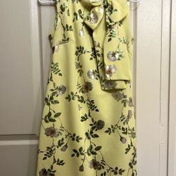 Yellow Floral Dress