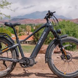 HeyBike Alpha Mid Drive Fat Tire commuter step over 60 mile range 28mph 