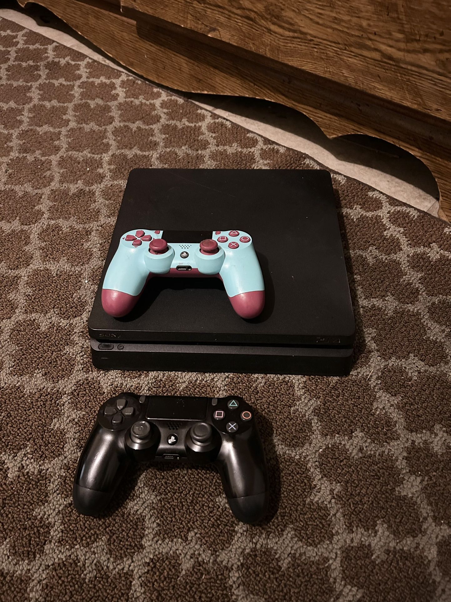 PS4 Slim Gaming Bundle – Includes 2 Controllers & Cables