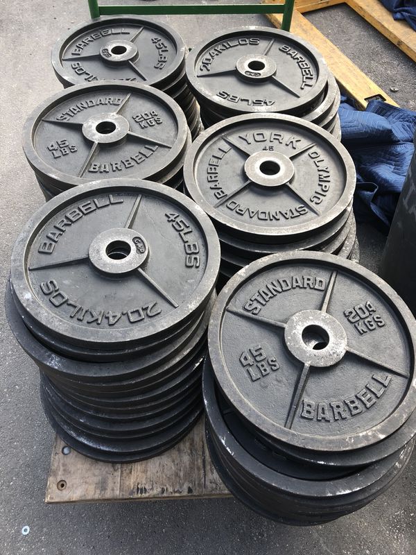 45lb weight plates gym weights for Sale in Miami, FL - OfferUp