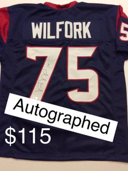 SALE! Vince Wilfork SIGNED Texans Jersey