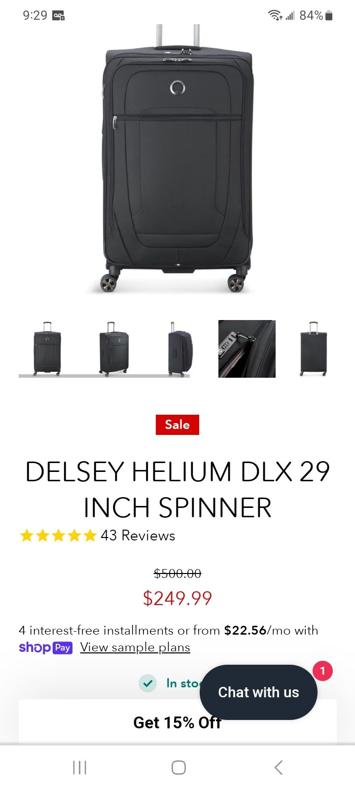 Delay Suit Case, New $65