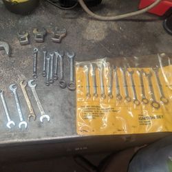 ASSORTMENT OF IGNITION  WRENCHES & FLARE NUT DRIVE WRENCHES 