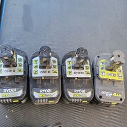 Ryobi Combo Batteries And Chargers 