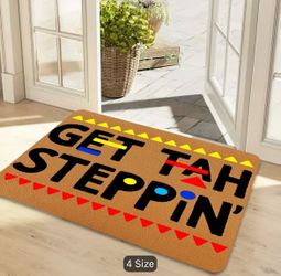 Get to stepping door mat