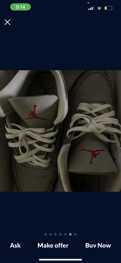Jordan 3 Cool Gray Size 10.5