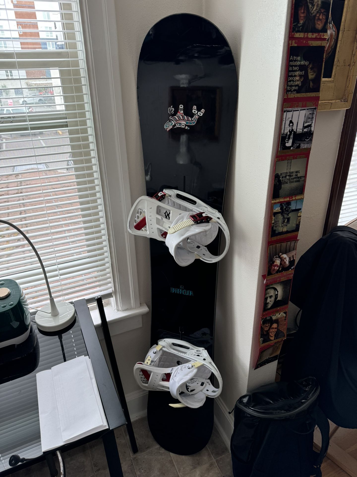 161 Burton Barracuda Snowboard w/Bindings