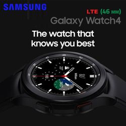 SAMSUNG Galaxy Watch 4 Classic 46mm Smartwatch with ECG Monitor Tracker for Health, Fitness, Running, Sleep Cycles, GPS Fall Detection, LTE, Unlocked