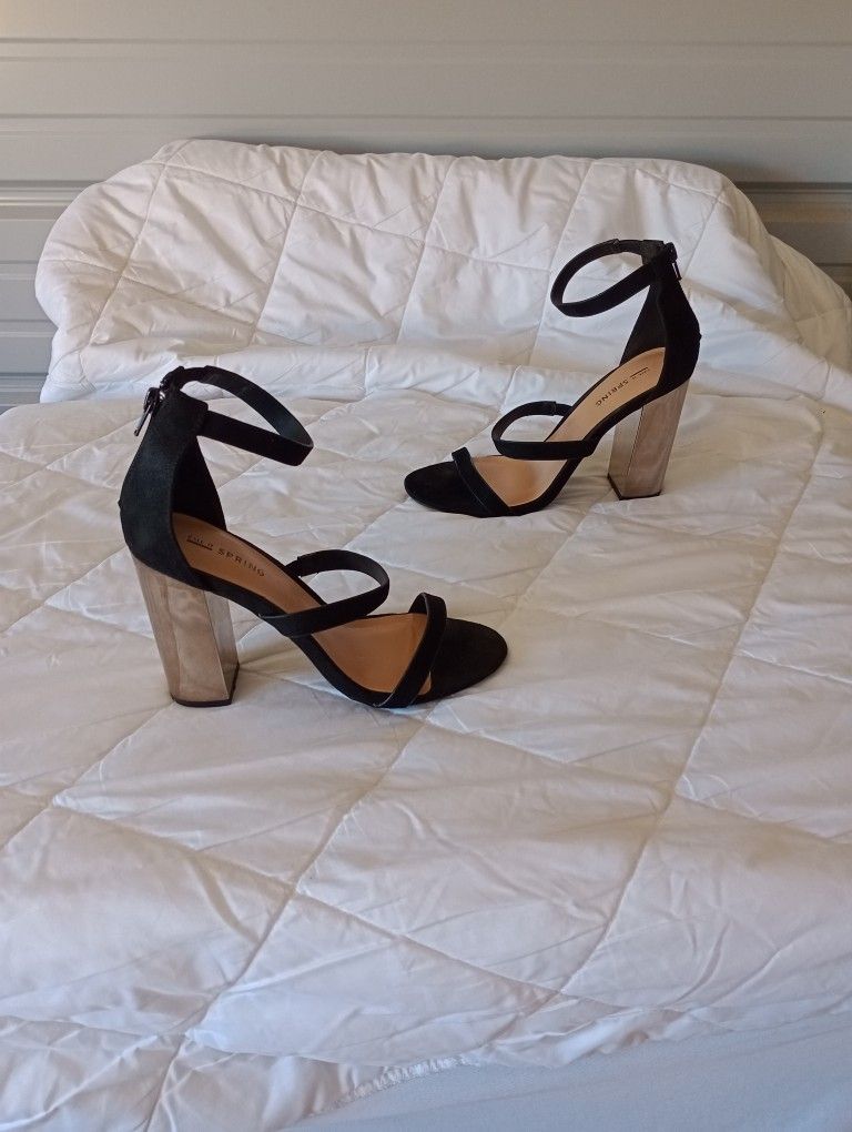 Call it spring black high heels womens size 8