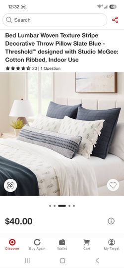 Bed Lumbar Decorative Throw Pillow