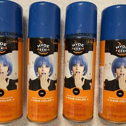 Hyde and Eek spray-on temporary blue hair color! Buy one or all four!