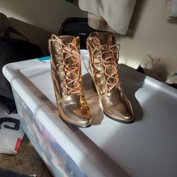Lace Up Boot Heels Size 7