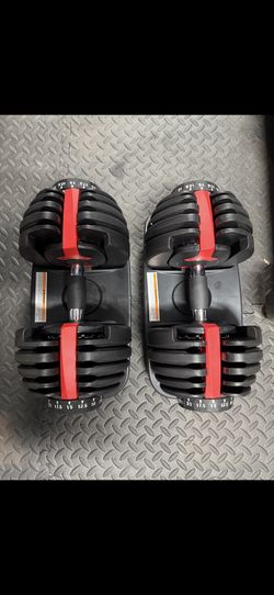 Adjustable Dumbells 52.5 Lbs Sold As Pai